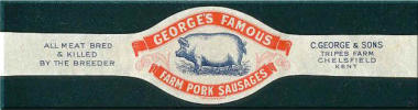 Original early 20th Century Sausage Wrapper
