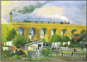 1860  - St Mary Cray - Viaduct Water Colour