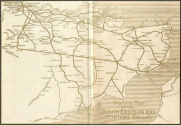 1912 - Railway - SECR Network Map