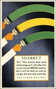 1930c - Railway - Southern Railway Station Poster 1