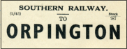 Southern Railway Luggage Ticket.